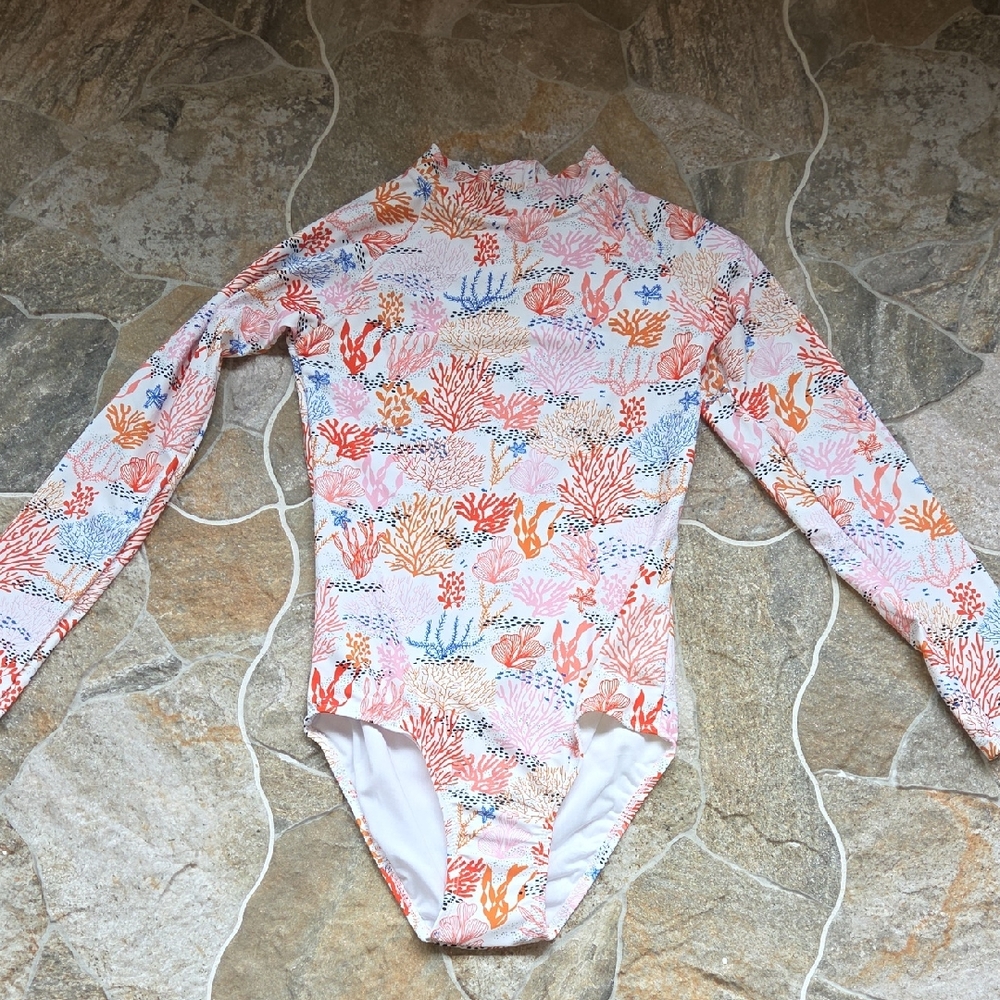 NWT Girls One Piece Swim Rashguard